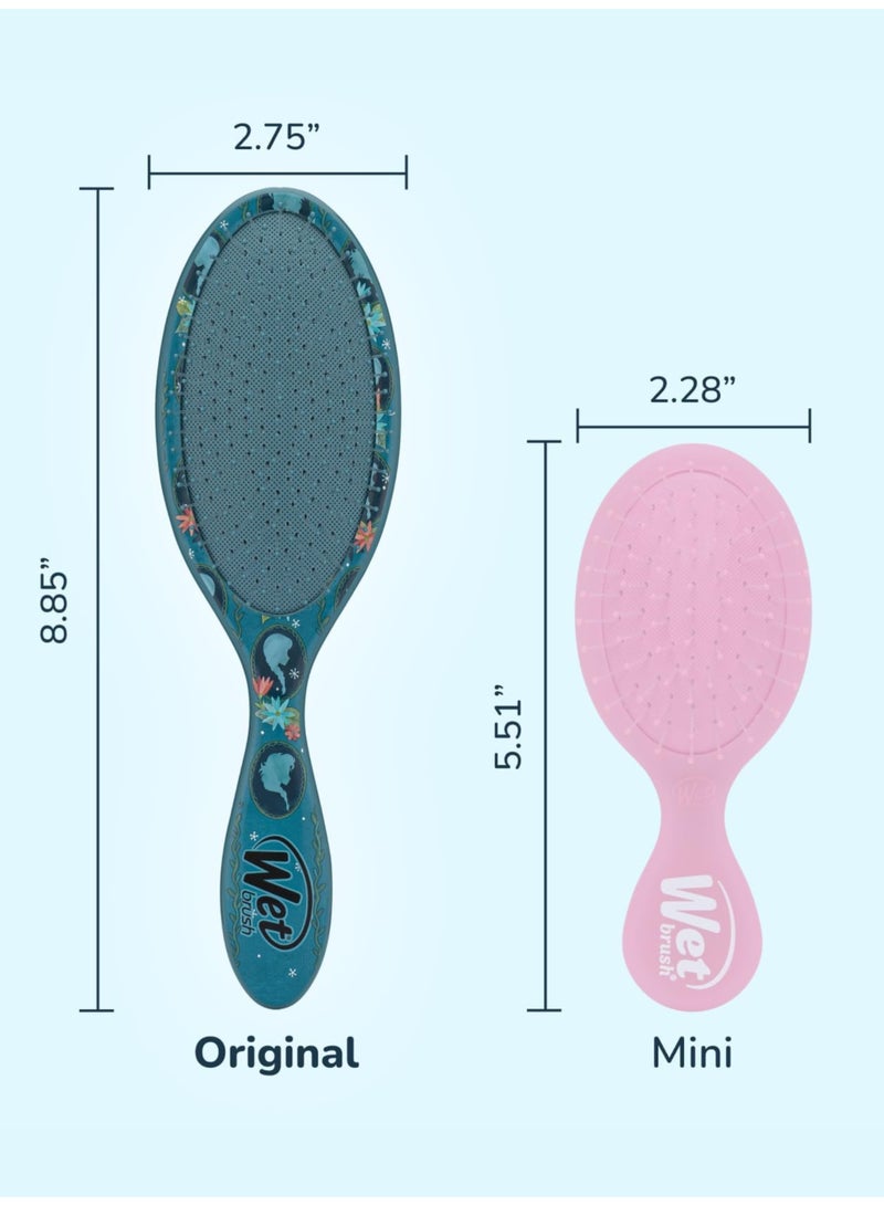 Wet Brush Original Detangler Hair Brush, Anna & Elsa (Disney Love) - Ultra-Soft IntelliFlex Bristles - Detangling Brush Glides Through Tangles (Wet Dry & Damaged Hair) - Women & Men - Image 5